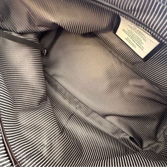 Vessel Signature Tote two tone color block blush black carryall bag purse large - Picture 11 of 12